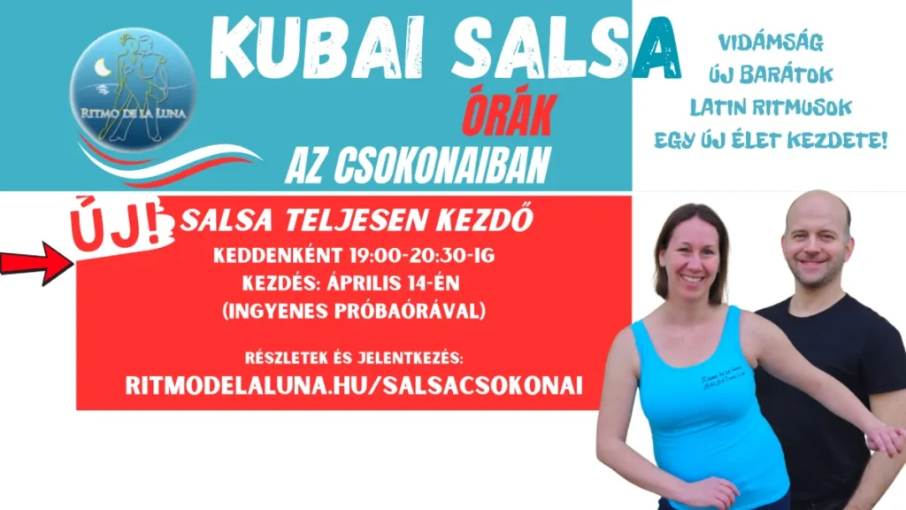 A képen a kubai salsa program szórólapja látható.